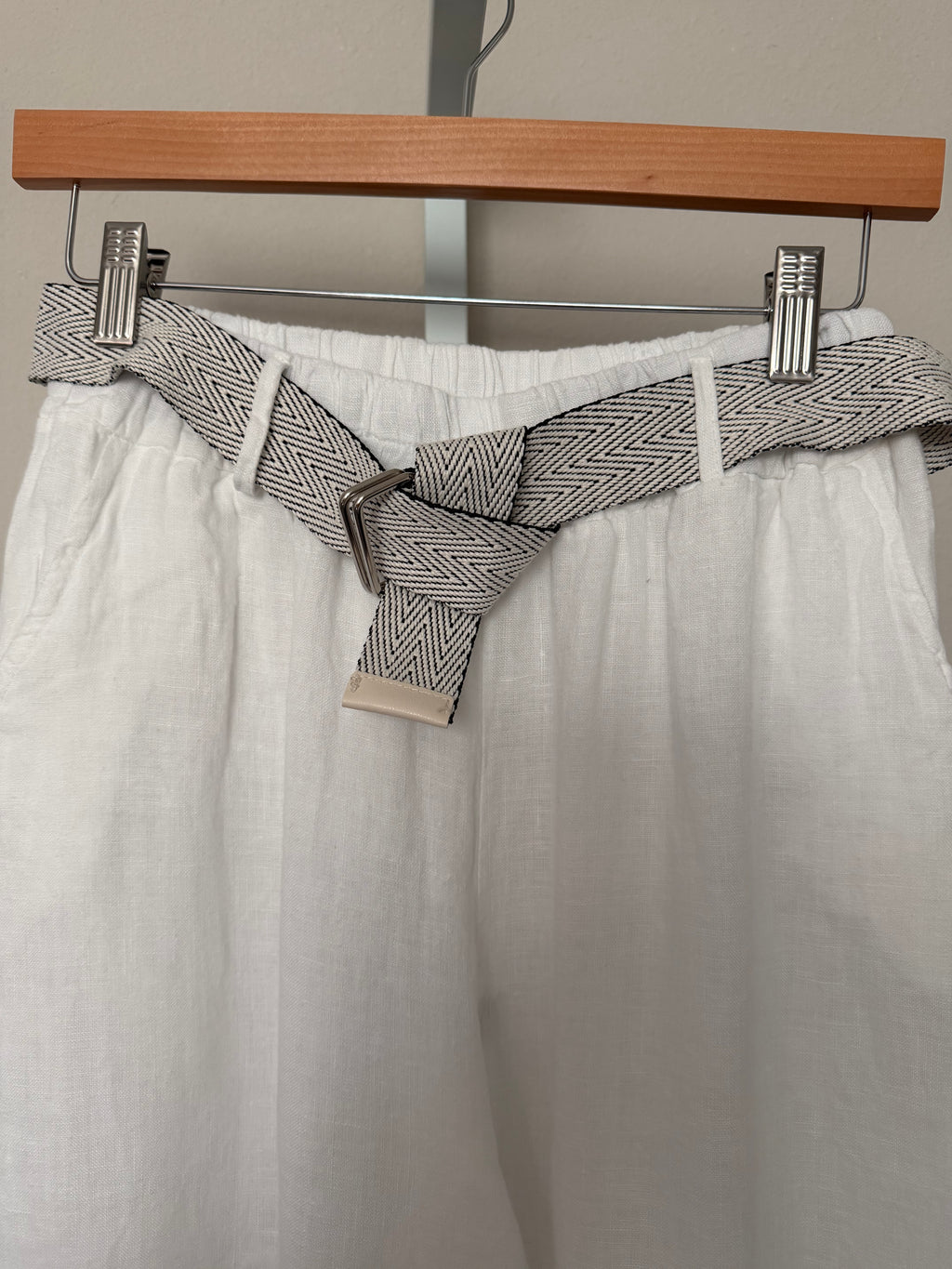 Made in Italy 100% Linen Top & Wide-Leg Pants Set