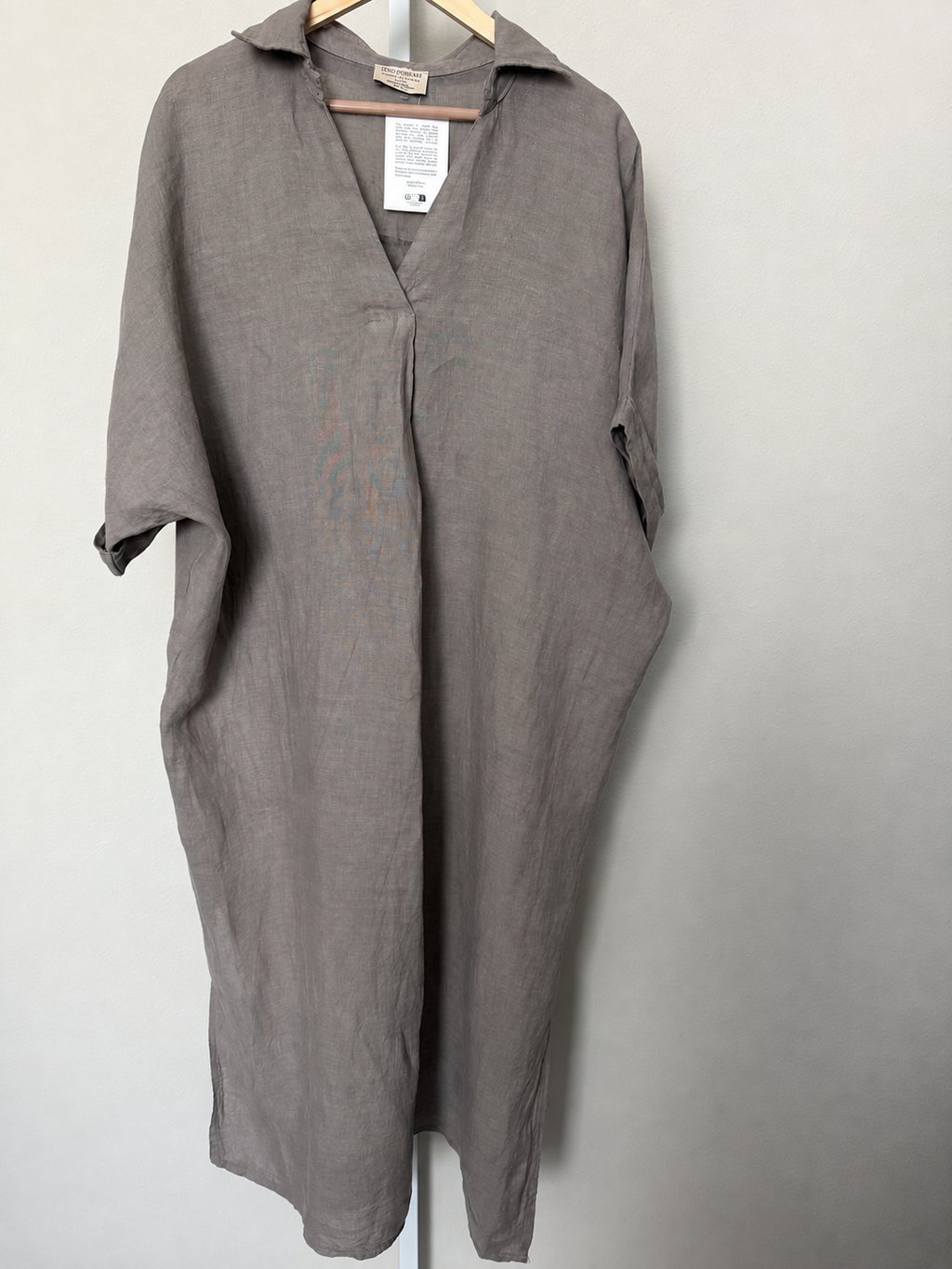Made in Italy 100% Linen Relaxed Maxi Dress