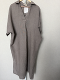 Made in Italy 100% Linen Relaxed Maxi Dress