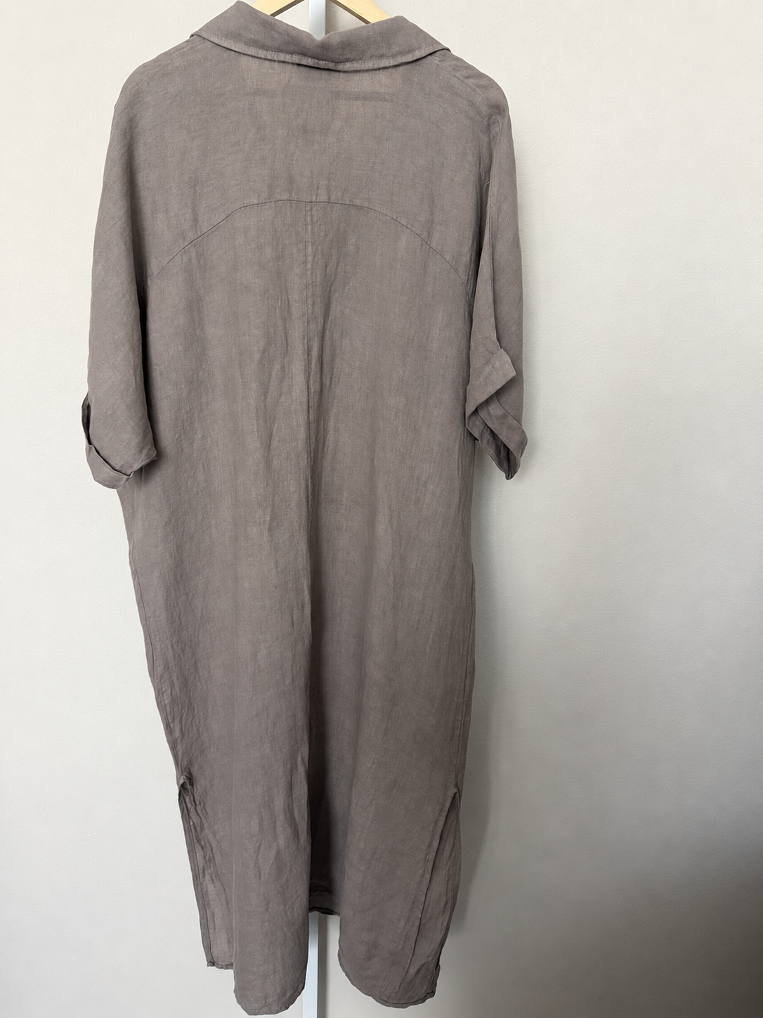 Made in Italy 100% Linen Relaxed Maxi Dress
