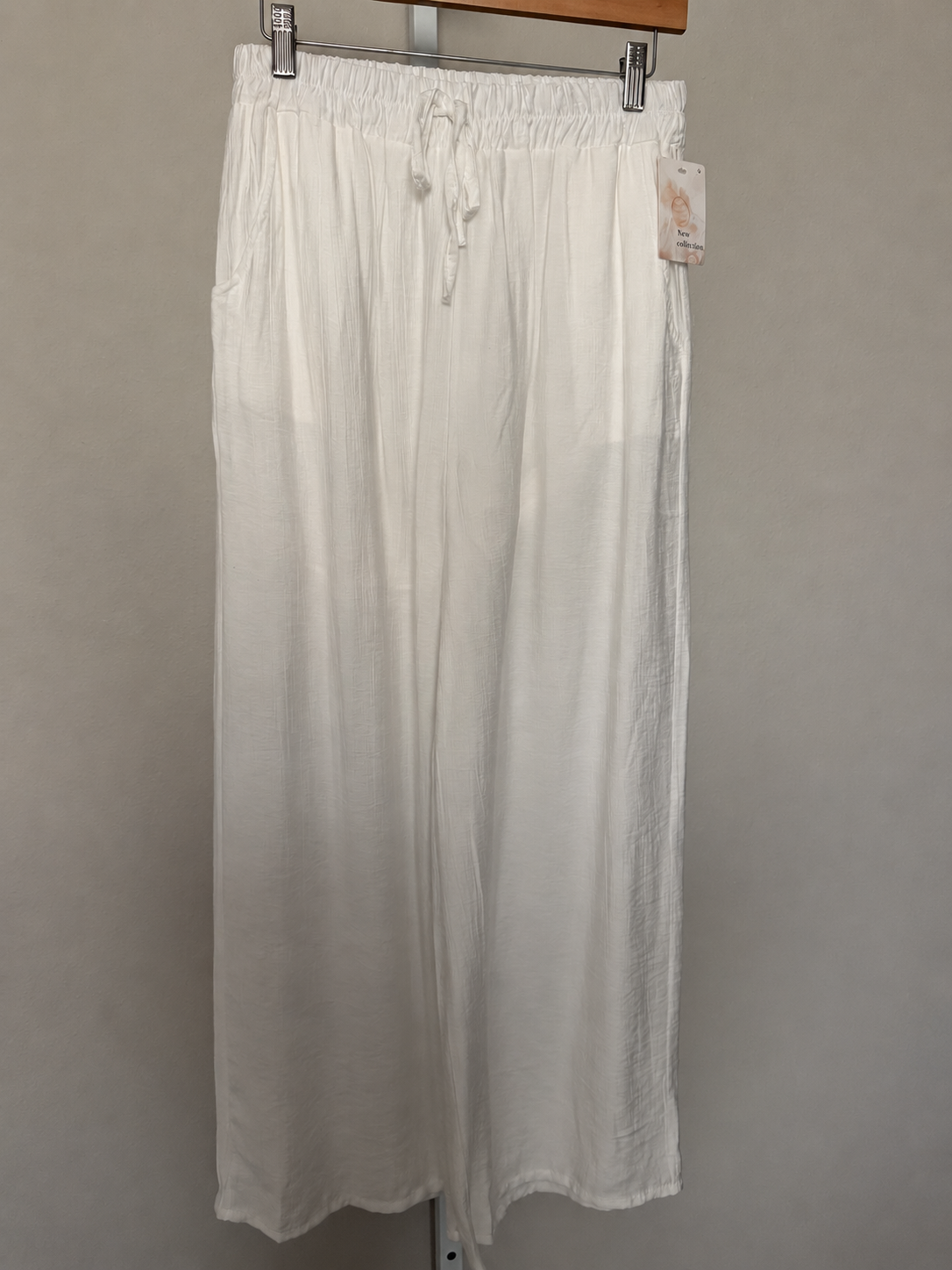 Made in Italy 100% Viscose Top & Wide-Leg Pants Set